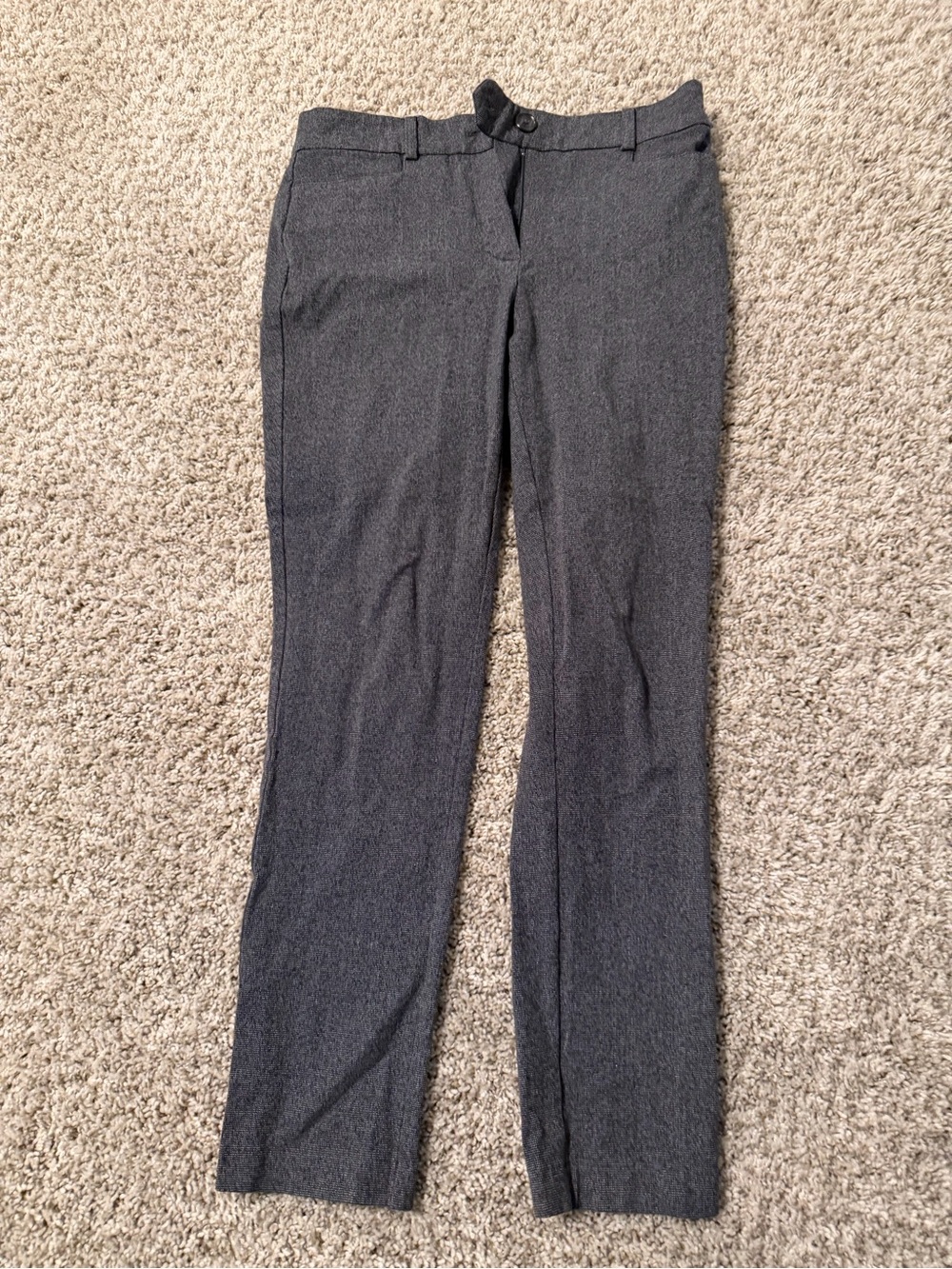 LOFT Women's Skinny Dress Pants in Charcoal Heather